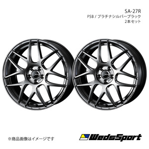 WedsSport/SA-27R シャトル GK8/GK9/GP7/GP8 アルミホイール2本セット【15×6.0J 4-100 INSET48 PSB】0074203×2