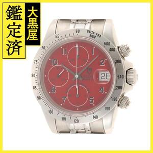 TUDOR　チュードル　プリンスデイト クロノタイム　79280　ステンレス　自動巻き　メンズ　レッド　【432】　2148103549557