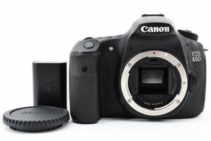 【人気の60D　バッテリー付き良品】　Canon　キヤノン EOS 60D デジタル一眼レフカメラ ボディ 動作好調 同梱可能 1円 #9177