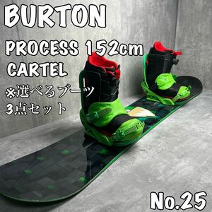 BURTON PROCESS CARTEL メンズ　スノーボード　ブーツ　セット