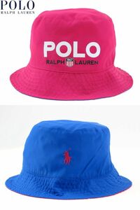 POLORalphLauren ポロラルフローレン リバーシブル ロゴ ワンポイント HAT ハット 帽子 57CM 478