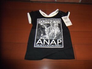 新品　ANAP 　アナップ　半袖　Ｔシャツ　サイズ100　黒　後ろがかわいい　クリックポスト発送可　切手可