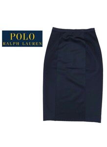 美品【ポロ ラルフローレン】POLO Ralph Lauren ペンシルスカート(2)ブラック 155/70A