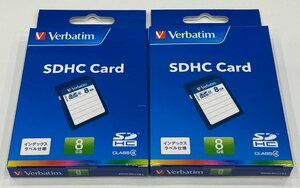 新品　2個セット　Verbatim SDHCカード 8GB Class4 SDHC8GYVB1