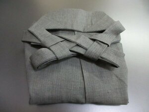 1円 中古 ウール 行灯袴 男性用 アンティーク 茶色 縞 式典 和装 和服 紐下82cm 高級【夢職】★★