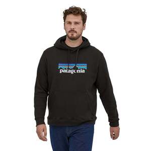 ◆美品 Patagonia パタゴニア 39622 22AW P-6 Logo Uprisal Hoody アップライザル フーディー スウェット パーカー S BLACK