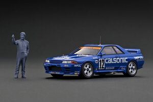 日本国内　正規品　当時物　本物　IG2980 1/43 CALSONIC SKYLINE (#12) 1992 JTC With Mr.Hoshino スカイライン　インパル　GTR R32 希少