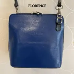 【FLORENCE】 ショルダーバッグ　ポシェット　イタリア製レザー　本革