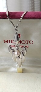 MIKIMOTO ミキモトパール　ヴインテージ　真珠ペンダントネックレス