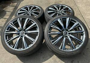 【エスティマなどに Weds LEONIS ウェッズ レオニス WX 20インチ ノーマルタイヤ 245/35R20 4本セット 20×8.5J +45 5穴 PCD114.3】