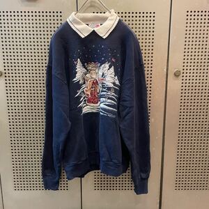 古着　ヴィンテージ　vintage sweat スウェット　トレーナー　クリスマス　カラフル　派手　個性派