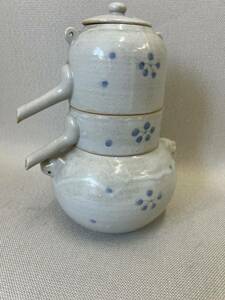 中国 煎茶道具 急須　三段　唐物 宋代 時代物 藏出 古玩 骨董 宝瓶 中国美術 煎茶道具