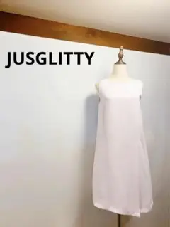 【美品】JUSGLITTY さくら色ワンピース123C