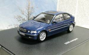 ★絶版*ディーラー限定*Minichamps PMA*1/43*BMW 325ti Compact オリエンタルブルー*開閉