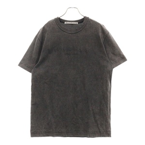 ALEXANDER WANG アレキサンダーワン エンボスロゴ フロントロゴ 半袖Tシャツ カットソー ブラック UCC1231602