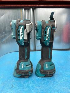 ３)ジャンク品　 makita 充電式マルチツールTM52D 2台セット　部品取り　現状品