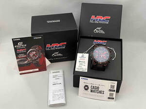 CASIO EDIFICE EQB-2000HR-1AJR 鈴鹿サーキット 60周年 記念 Honda Racing コラボ HRC 電波ソーラー モバイルリンク アルカンターラ ベルト