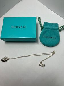 TIFANY & CO ティファニー　ティアドロップ　シルバー　ネックレス　お手入済　美品