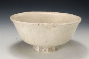 3956　時代物　粉引茶碗　検　李朝　