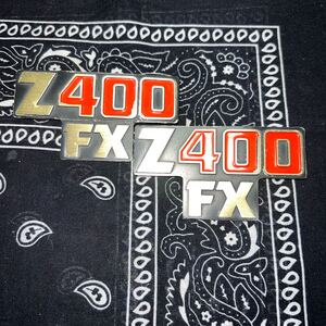 Z400FX E4B エンブレム 希少 当時物 Z400J Z500 Z550FX Z550GP KZ ゼファー400 ゼファー550 ZEPHYR