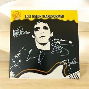 Lou Reedルー・リード Mick Ronsonミック・ロンソン David Bowieデヴィッド・ボウイ ... 直筆サイン入り LP レコード 送料無料