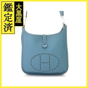 HERMES エルメス ショルダーバッグ エヴリンGM ブルージーン トリヨンクレマンス □F刻印 2147300388495【430】