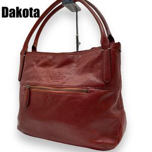 【極美品】Dakota ダコタ　トートバッグ　ハンドバッグ　レザー　ブラウン