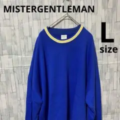 美品【MISTERGENTLEMAN】スウェット　ブルー　オーバーサイズ