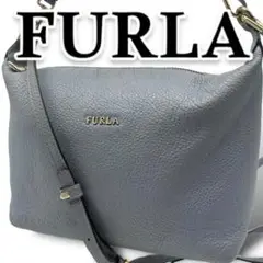 FURLA フルラ ショルダーバッグ 2way レザー 本革 シボ革 斜め掛け