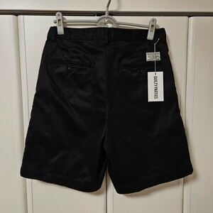 送料無料◆WACKO MARIA◆24SS/DOUBLE PLEATED CHINO SHORT TROUSERS/ショートパンツ/M/コットン ワコマリア