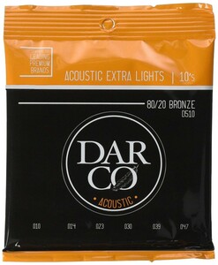 DARCO アコースティックギター弦 Darco Acoustic D510 Extra Light (80/20 Bronze) .010-.047