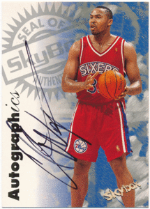 ☆ Clarence Weatherspoon NBA 1997-98 Skybox Autographics Signature Auto 直筆サイン オート クラレンス・ウェザースプーン