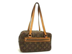 1円 LOUIS VUITTON ルイヴィトン M51182 モノグラム シテMM トートバッグ ショルダー 肩掛け レディース ブラウン系 FL3269