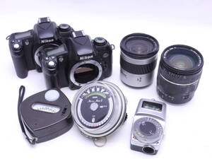 ☆ごちゃ売り Nikon U2 / MINOLTA AF ZOOM 28-80mm F3.5(22)-5.6 / SEKONIC Marine Meter II ...etc 7個セット ジャンク品