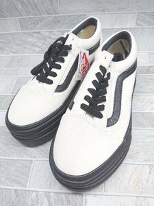 ◇ ◎ ●未使用● VANS ヴァンズ OLD SKOOL 3SOLE V36CF スニーカー シューズ サイズ23.0 ホワイト ブラック レディース P