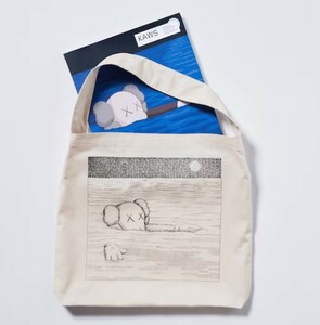 即発送 希少 レア UNIQLO UT KAWS カウズ アートブック ノベルティ ショルダー バッグ 付き 本 鞄 カバン BAG トート コレクション 正規