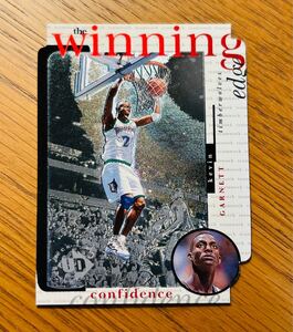 1996-97 UD3 The Winning Edge Confidence Die-Cut #W10 Kevin Garnett B11