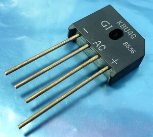 GI KBU4G ブリッジダイオード (400V/4A) [2個組](c)