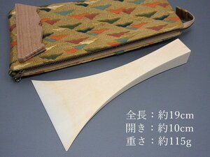 イ056★高級 三味線 バチ ケース付 / 全長19cm 開き10cm 重さ115g / 三線 三弦 弦楽器 和楽器 伝統楽器 三味線小物