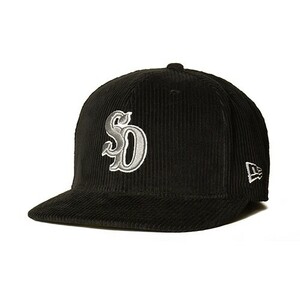 24FW STANDARD CALIFORNIA NEW ERA SD 59Fifty Corduroy Logo Cap Black 7 1/4 スタンダードカリフォルニア スタカリ ニューエラ キャップ 