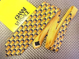 ♪36156C♪良品【メデューサ 柄】ヴェルサーチ【GIANNI VERSACE】ネクタイ