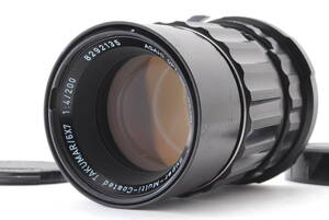 【美品】PENTAX SMC TAKUMAR 6×7 200mm f/4 MF Telephoto Lens For 67 67II ペンタックス タクマー 中盤 レンズ #B-59