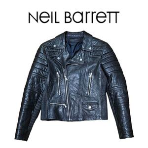 Neil barrett レザーライダースジャケット メンズ バイカー