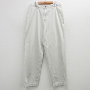 W34/古着 ギャップ GAP パンツ メンズ 00s コットン 薄ベージュ カーキ spe 24aug03 中古 ボトムス ロング