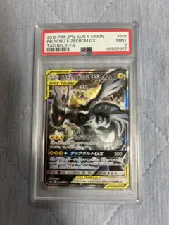 ピカチュウ＆ゼクロムGX SA psa9