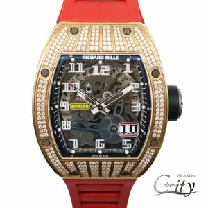 RICHARD MILLE【リシャールミル】オートマティック オーバーサイズデイト RM029 RG スケルトン ゴールド ダイヤ メンズ【USED】