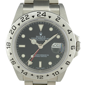 ロレックス ROLEX エクスプローラー2 16570 腕時計 SS 自動巻き ブラック メンズ 【中古】