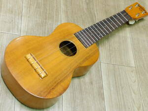 Famous Ukulele FU-200 MADE IN JAPAN ゴールドラベル期 ソプラノウクレレ 状態良好美品 カーリーメイプル 虎杢 トラ目/K837