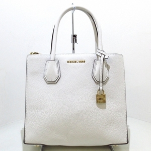 マイケルコース MICHAEL KORS トートバッグ 30F6GM9T2L レザー 白 美品 バッグ