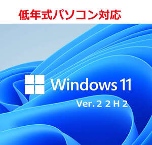 Windows11 Ver22H2 クリーンインストール＆アップグレード両対応DVD 低年式パソコン対応 (64bit日本語版)